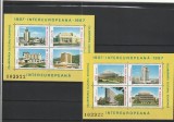 ROMANIA 1987 LP 1176 COLABORAREA CULTURAL ECONOMICA INTEREUROPEANA BLOCURI MNH, Nestampilat