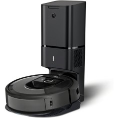 Robot de aspirare cu mop, iRobot Combo i8+, i857840, golire automata in CleanBase, sistem de curatare Aeroforce in 4 etape, recipient lavabil, navigar