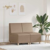 Unitate Sofa Modulară Fără Brațe 2 pcs Cappuccino