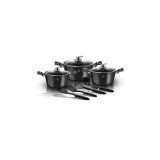 Set de oale marmorate 10 piese Carbon Pro Berlinger Haus BH 6919