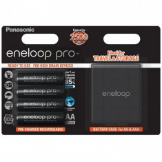 Acumulatori Panasonic Eneloop Pro AA R6 2500mAh cu carcasa 1,2V Ni-MH BK-3HCDEC4BE set 4 buc.