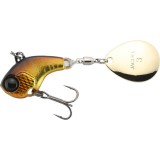 Spinnertail Jackall Deracoup Spinner, Silver Powder Gold&amp;Black, 10.6g