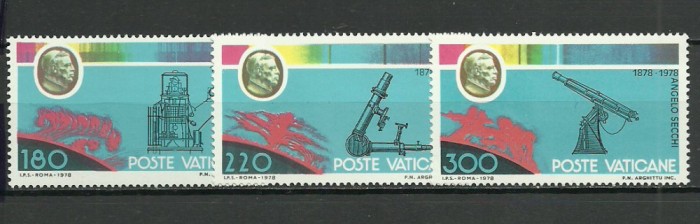 Vatican 1979 - Angelo Secchi, serie neuzata