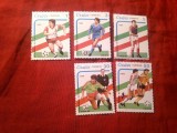 Serie mica CUBA 1989 - Sport - Campionat Mondial Fotbal din Italia , 5 valori (din 6 val. )