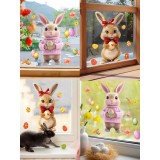 Cumpara ieftin Set 2 Stickere Perete Autocolant, Iepurasul de Paste, 20x30cm - 47173