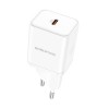 INCARCATOR retea Borofone &amp;quot;BN6&amp;quot;, Quick Charge 20W, 1 x USB Type-C, alb &amp;quot;6974443384291&amp;quot; (timbru verde 0.18 lei)