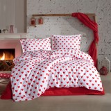 Lenjerie de pat ranforce clasy king size (amor v2)