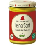 Mustar fin Zwergenwiese bio fara gluten 160ml cu otet de mere, ghimbir si curcuma