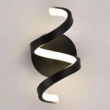 Aplica LED Cygdem 24W, Silicon si Metal, Negru ModernLight Concept