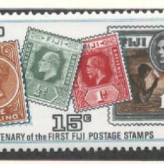 Fiji 1970 Mi 273/74 MNH - 100 de ani de timbre