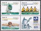 Brazilia 1991 -A 11-a aniversare a Jocurilor Panamericane și J.O. Barcelona, MNH, Nestampilat