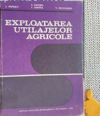 Exploatarea utilajelor agricole Popescu Sandru Cristea Neculeasa foto