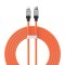 Cablu de date usb-c la lightning incarcare rapida, 20w, 2m baseus, orange