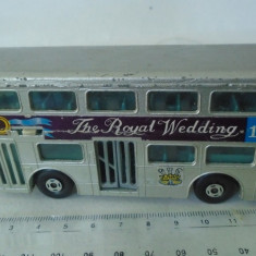 bnk jc Matchbox Super Kings K 15 1981 Royal Wedding Bus