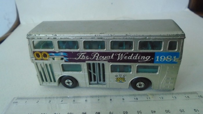 bnk jc Matchbox Super Kings K 15 1981 Royal Wedding Bus