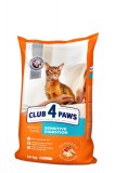 Club 4 Paws Premium Sensitive, 14kg, Hrana Uscata Pisici Adulte, Digestie Usoara, Pui, Omega 3 &amp; 6