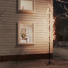 Gossi copac cu flori de cires cu led, 368 led-uri alb calde, 300 cm