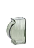 Cumpara ieftin Vaza flori sticla verde Tae 10.7x5.8x15.5h