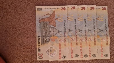 Bancnote 20 LEI, serii diverse foto
