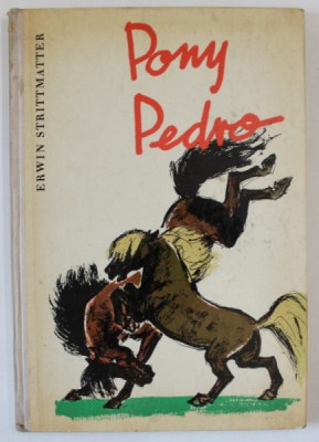 PONY PEDRO von ERWIN STRITTMATTER , illustrationen HANS BALTZER , 1958, TEXT IN LIMBA GERMANA foto