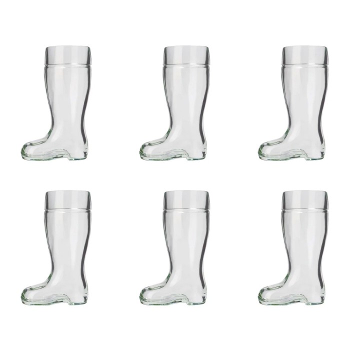 Biergl&auml;ser, Bierstiefel 6er Set - 0,25 Liter