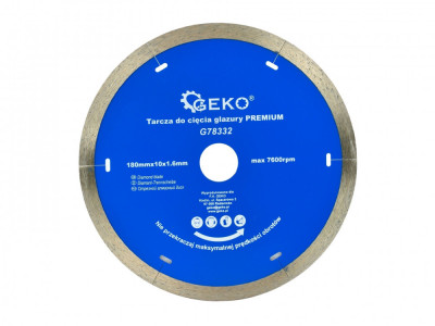Disc taiere faianta, 180mm, Geko PREMIUM, G78332 foto