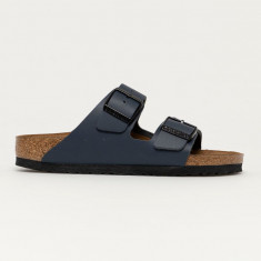 Birkenstock Șlapi de piele femei, culoarea albastru marin 51153-Blau