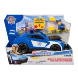 PATRULA CATELUSILOR CAUTARE SI SALVARE SET MASINUTA DE SALVARE CU LUMINI SI SUNETE CRUISER SI FIGURINA CHASE SuperHeroes ToysZone