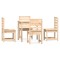 Set de dining pentru gradina, 5 piese, lemn masiv de pin