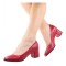 Pantofi eleganti dama, rosii, din piele naturala box, toc 5 cm - NA73ROSU