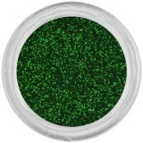 Pudră cu glitter pentru nail art - verde-smarald, INGINAILS