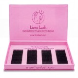Gene extensii bulk 64 r&acirc;nduri CC 0,07 mm amestec 9-13 mm Liore Lash