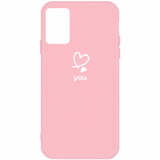 Husa TPU OEM Frosted Love Heart pentru Samsung Galaxy S20 Ultra G988 / Samsung Galaxy S20 Ultra 5G G988, Roz