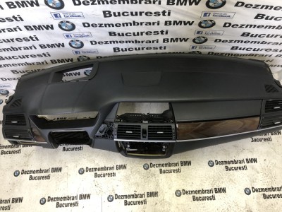 Plansa bord cu HUD si piele nappa BMW X5 X6 E70 E71 foto