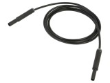 Cablu de măsurare ST&Auml;UBLI 19A 1,5m soclu și mufă banană 4mm negru
