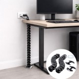 Legrand Incara Vertebra 654991 organizator cabluri, 4 compartimente, negru, Plastic, 54x54x800 mm