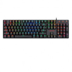 Tastatura Gaming Mecanica Redragon Shrapnel, iluminare LED RGB, USB (Negru)