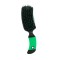 Perie de par, curbata, 8585, negru/verde