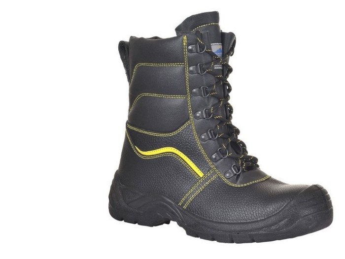 Bocanci imblaniti din piele, negru, Portwest 44