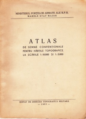 AS - ATLAS DE SEMNE CONVENTIONALE PENTRU HARTILE TOPOGRAFICE foto
