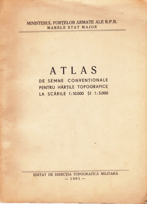 AS - ATLAS DE SEMNE CONVENTIONALE PENTRU HARTILE TOPOGRAFICE
