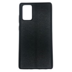 Husa Telefon Silicon Samsung A51 5G a516 Black Leather