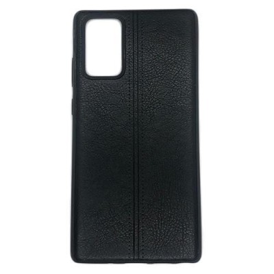 Husa telefon Silicon Samsung Note 20 zn980 Black Leather foto