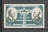 Franta.1971 Posta aeriana:A.Aurat si R.Vanier-pionieri ai aviatiei SF.668, Nestampilat