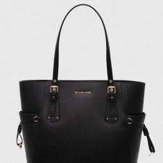 MICHAEL Michael Kors poseta de piele culoarea negru