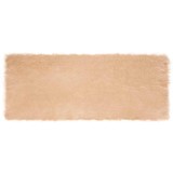 vidaXL Covor Faux din L&acirc;nă de oaie Bej 80 x 200 cm Poliester 42021479