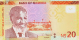 Bancnota Namibia 20 Dolari 2022 - P17 UNC