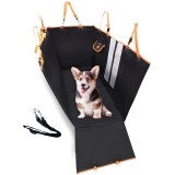 Husa auto de protectie bancheta pentru transport animale, Linomag&reg;, pentru caini si pisici, Impermeabila, Antialunecare, Negru intens, 145 x 130 cm