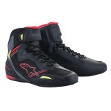MBS Ghete moto sport touring Alpinestars Faster-3 RIDEKNIT 43.5 Negru/Rosu/Galben fluo, Cod Produs: 2510319136105
