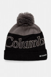 Columbia caciula Polar Powder culoarea bordo, din tricot gros, 1979861